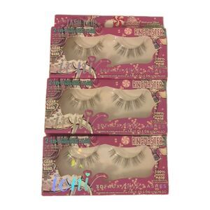 (3 Sets) ioni Lash Fair RINGMASTER 3D Faux Mink Lashes Handmade Soft Black